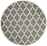 Safavieh Chatham 5'-0" x 5'-0" Rug in Dark Grey / Ivory