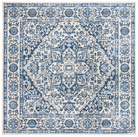 Safavieh Brentwood 6'-7" x 6'-7" Rug in Navy / Light Grey