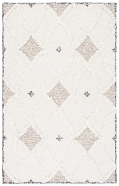 Safavieh Casablanca 4'-0" x 6'-0" Rug in Ivory / Brown
