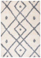 Safavieh Venus Shag 600 4'-0" x 6'-0" Rug in Ivory / Grey