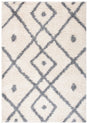 Safavieh Venus Shag 600 4'-0" x 6'-0" Rug in Ivory / Grey