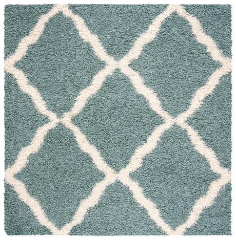 Safavieh Sgd-Dallas Shag 6'-0" x 6'-0" Rug in Seafoam / Ivory