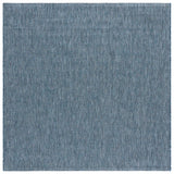 Safavieh Courtyard 6'-7" x 6'-7" Rug in Navy / Grey