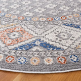 Safavieh Eternal 6'-7" x 6'-7" Rug in Grey / Blue Rust