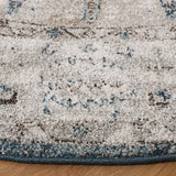 Safavieh Vintage Tabriz 6'-7" x 6'-7" Rug in Grey / Blue