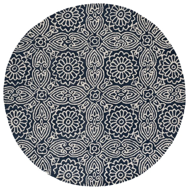 Safavieh Blossom 6'-0" x 6'-0" Rug in Blue / Ivory