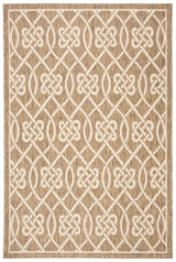 Safavieh Courtyard 5'-3" x 7'-7" Rug in Mocha / Light Beige