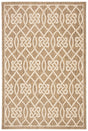 Safavieh Courtyard 5'-3" x 7'-7" Rug in Mocha / Light Beige
