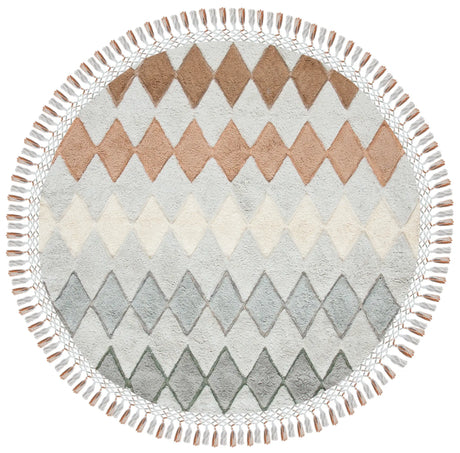 Safavieh Sahara 6'-0" x 6'-0" Rug in Grey / Charcoal