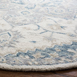 Safavieh Micro-Loop 5'-0" x 5'-0" Rug in Ivory / Navy