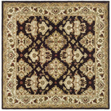 Safavieh Heritage 6'-0" x 6'-0" Rug in Espresso / Ivory