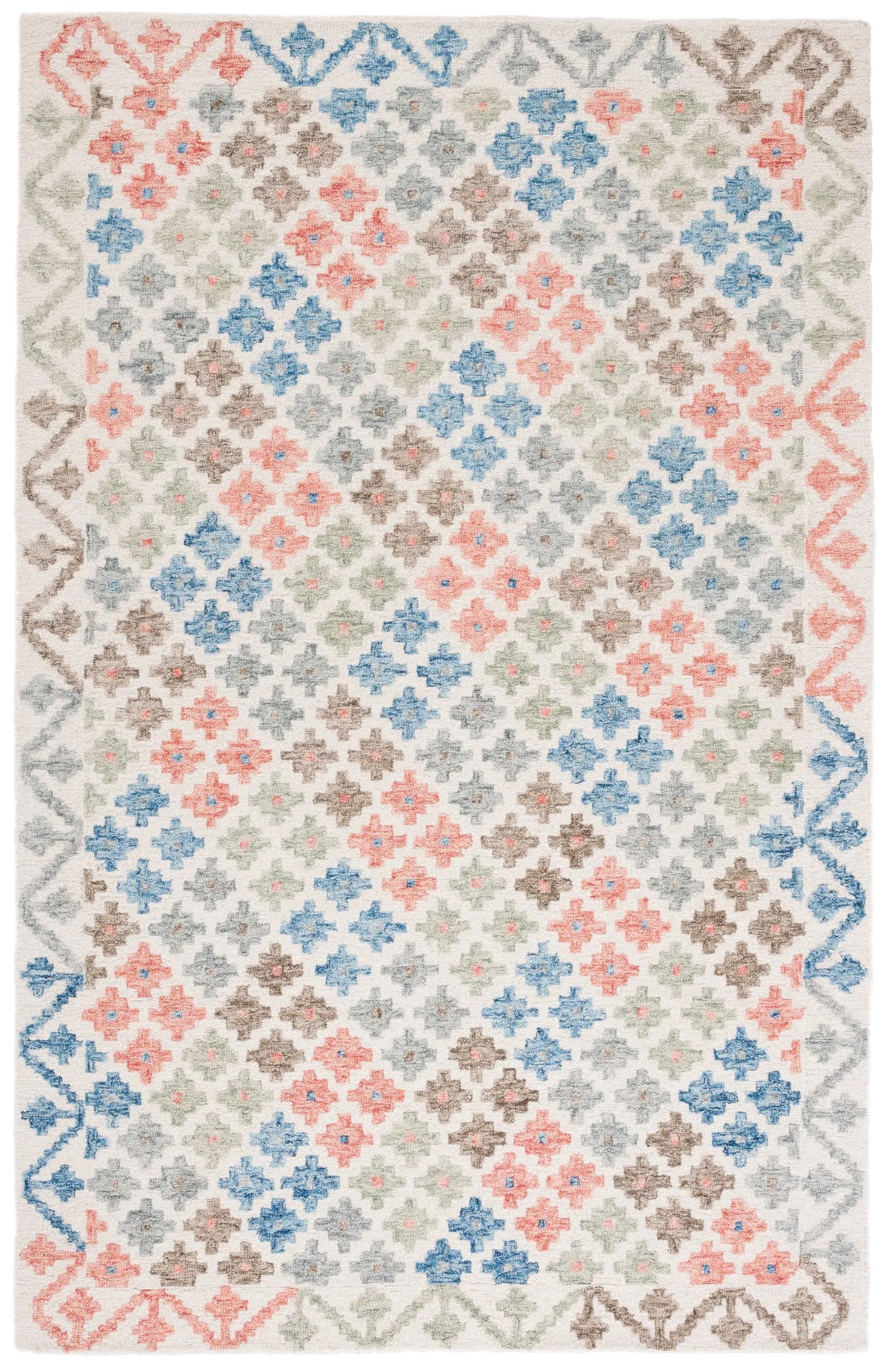 Safavieh Metro 4'-0" x 6'-0" Rug in Ivory / Blue