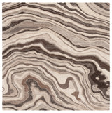 Safavieh Metro 6'-0" x 6'-0" Rug in Brown / Ivory