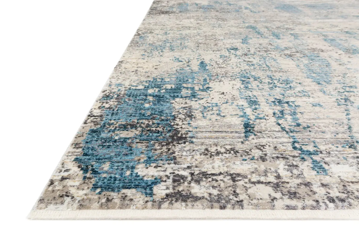 Loloi Franca Frn-05 Grey/Ocean Rugs - rug corner