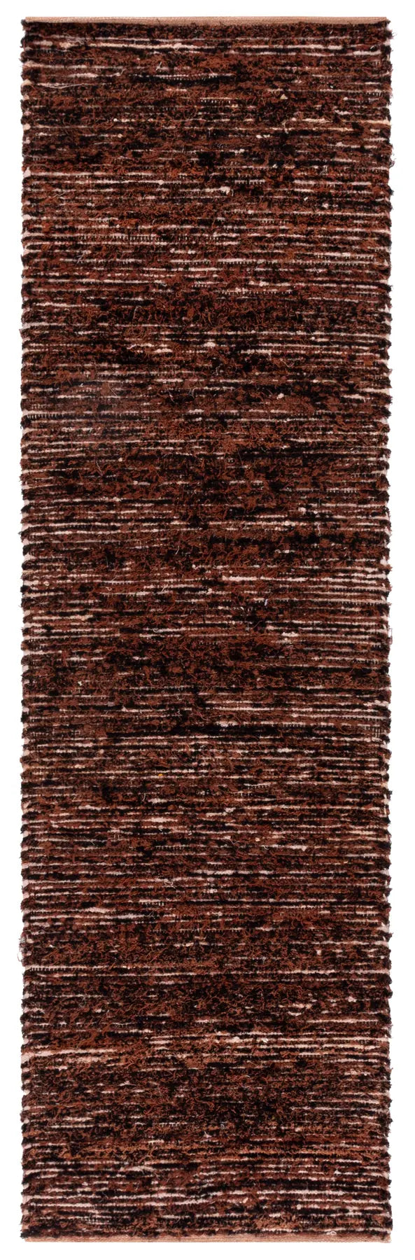 Safavieh Montauk 2'-3" x 8'-0" Rug in Rust / Black