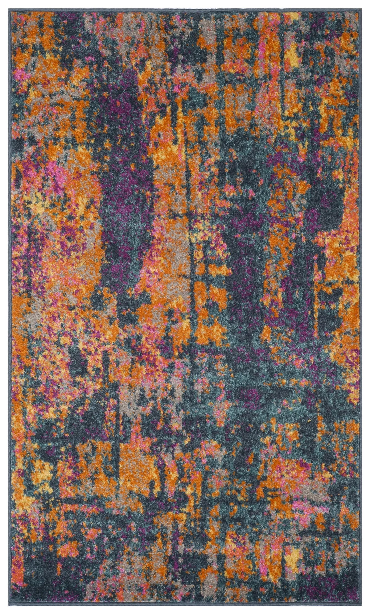 Safavieh Madison 3'-0" x 5'-0" Rug in Blue / Orange
