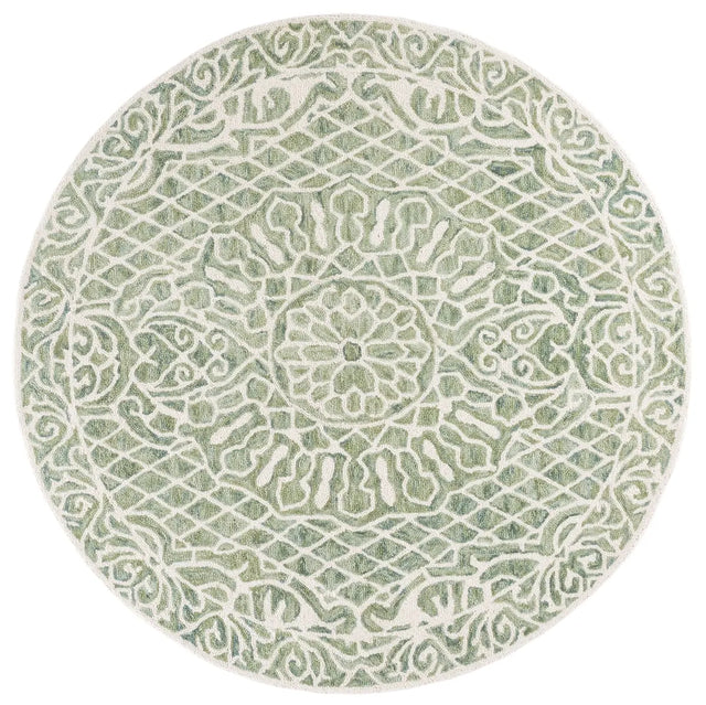 Safavieh Metro 6'-0" x 6'-0" Rug in Green / Ivory