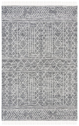 Safavieh Kilim 4'-0" x 6'-0" Rug in Black / Ivory