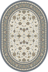 Dynamic Rugs Ancient Garden 57120 Beige/Light Blue Rugs - Oval