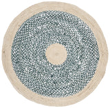 Safavieh Cape Cod 4'-0" x 4'-0" Rug in Light Blue / Natural