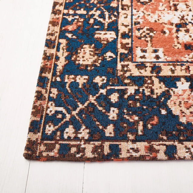 Safavieh Easy Care 4'-0" x 6'-0" Rug in Red / Navy