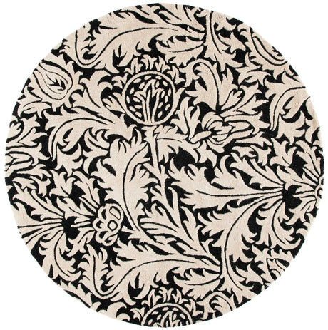 Safavieh Soho 6'-0" x 6'-0" Rug in Black / Beige