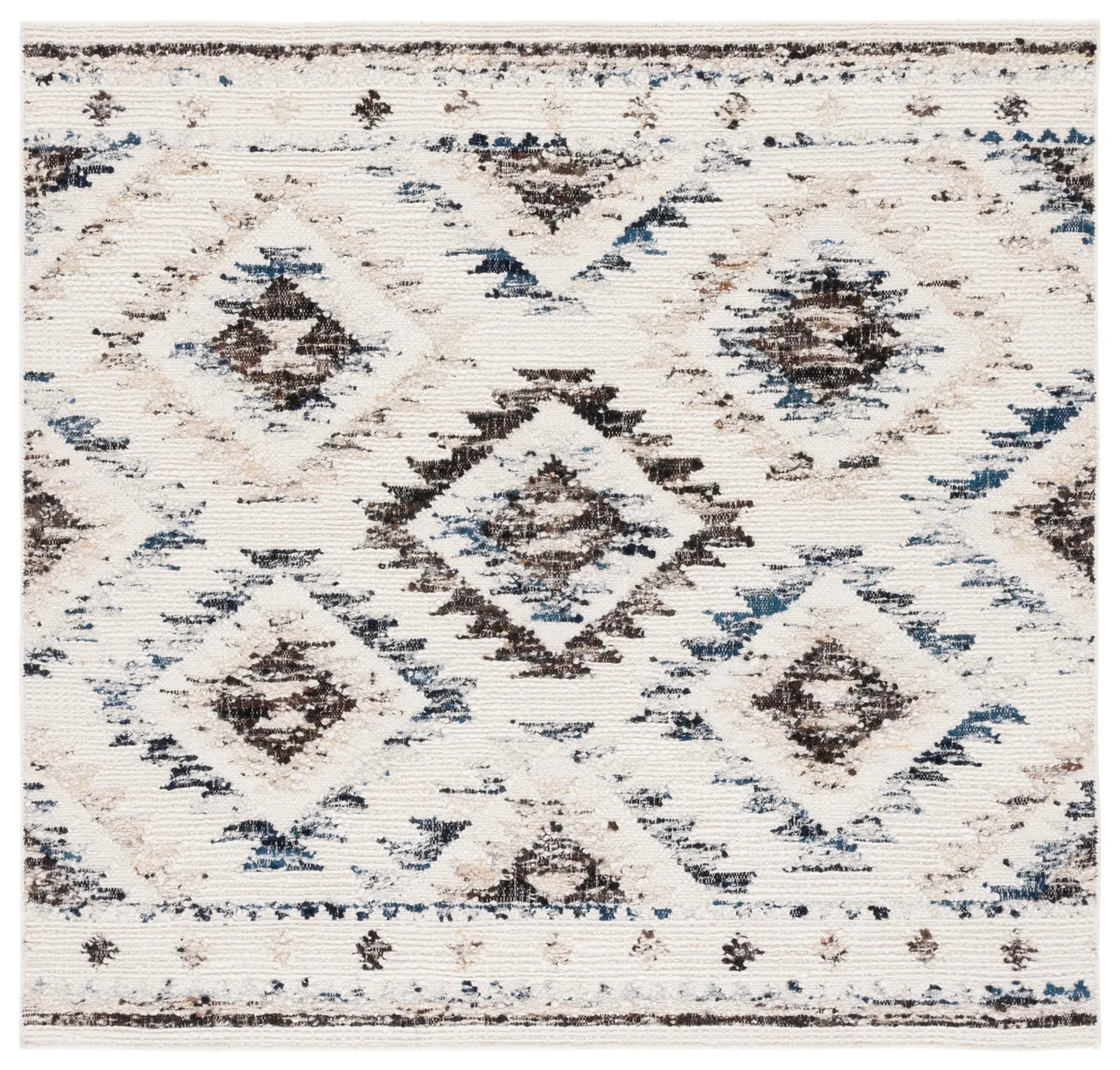 Safavieh Manhattan 6'-0" x 6'-0" Rug in Ivory / Charcoal