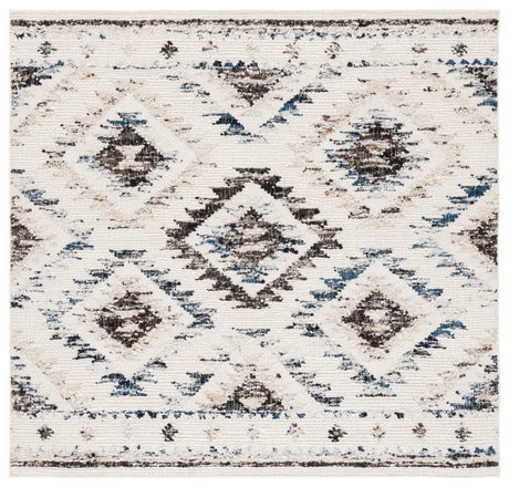 Safavieh Manhattan 6'-0" x 6'-0" Rug in Ivory / Charcoal