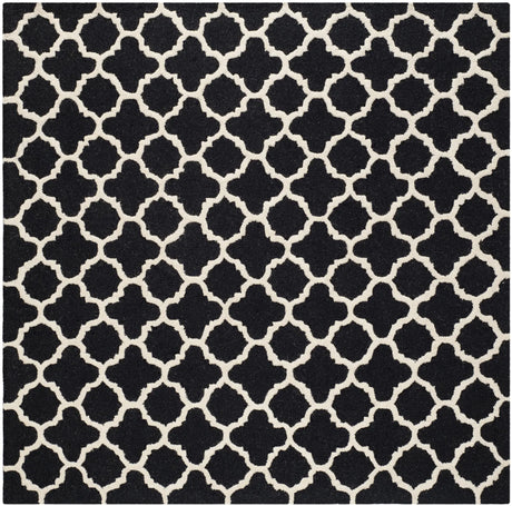 Safavieh Cambridge 6'-0" x 6'-0" Rug in Black / Ivory