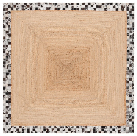Safavieh Natural Fiber 6'-0" x 6'-0" Rug in Natural / Grey