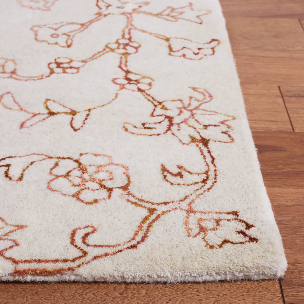 Safavieh Jardin 4'-0" x 6'-0" Rug in Ivory / Rust