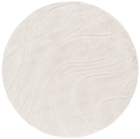 Safavieh Florida Shag 10'-0" x 10'-0" Rug in Creme / Creme