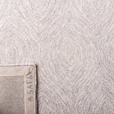 Safavieh Micro-Loop 5'-0" x 8'-0" Rug in Silver / Ivory