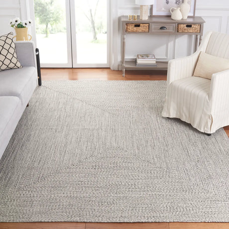 Safavieh Braided 10'-0" x 14'-0" Rug in Grey / Ivory