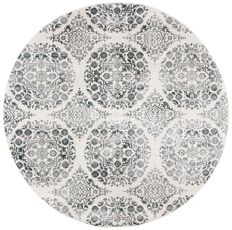 Safavieh Martha Stewart Isabella 6'-7" x 6'-7" Rug in Charcoal / Ivory