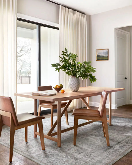 Loloi Heidi Hei-02 Dove/Blush Rugs - room scene 1