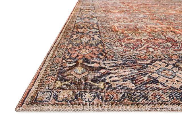 Loloi Layla Lay-02 Spice / Marine Rugs - rug corner