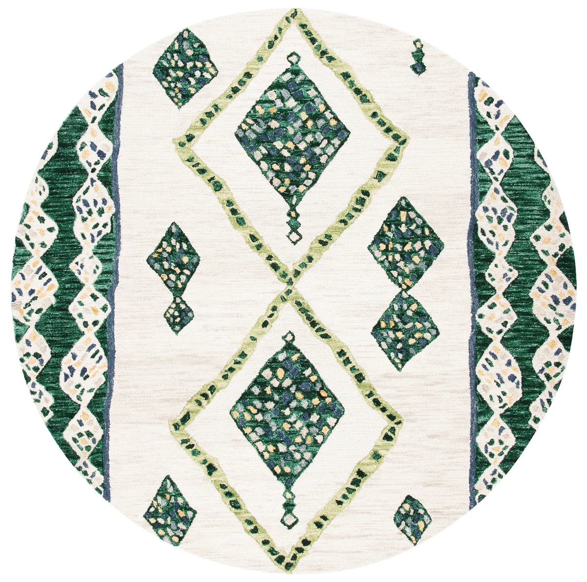 Safavieh Aspen 7'-0" x 7'-0" Rug in Green / Ivory