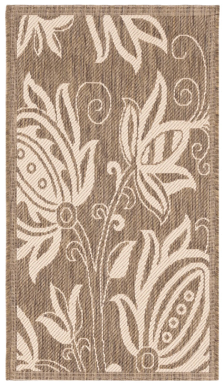 Safavieh Courtyard 2'-0" x 3'-7" Rug in Brown / Natural