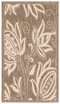 Safavieh Courtyard 2'-0" x 3'-7" Rug in Brown / Natural