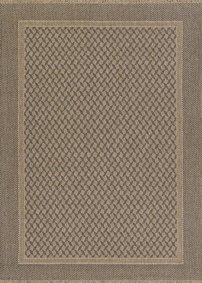 Couristan Naturalistic Symmetry 3705/1004 Natural/Black Area Rug