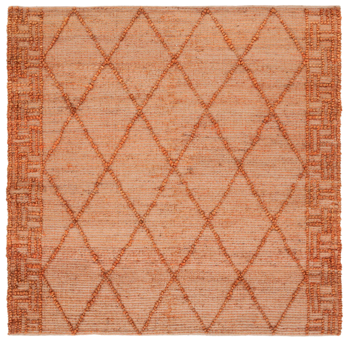 Safavieh Natural Fiber 6'-0" x 6'-0" Rug in Orange / Natural