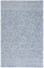Safavieh Textual 4'-0" x 6'-0" Rug in Blue / Ivory