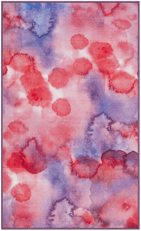 Safavieh Paint Brush 3'-3" x 5'-3" Rug in Fuchsia / Lavender