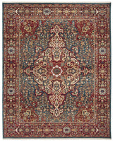 Safavieh Kashan 10'-0" x 14'-0" Rug in Blue / Red