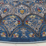 Safavieh Aria 6'-5" x 6'-5" Rug in Navy / Gold