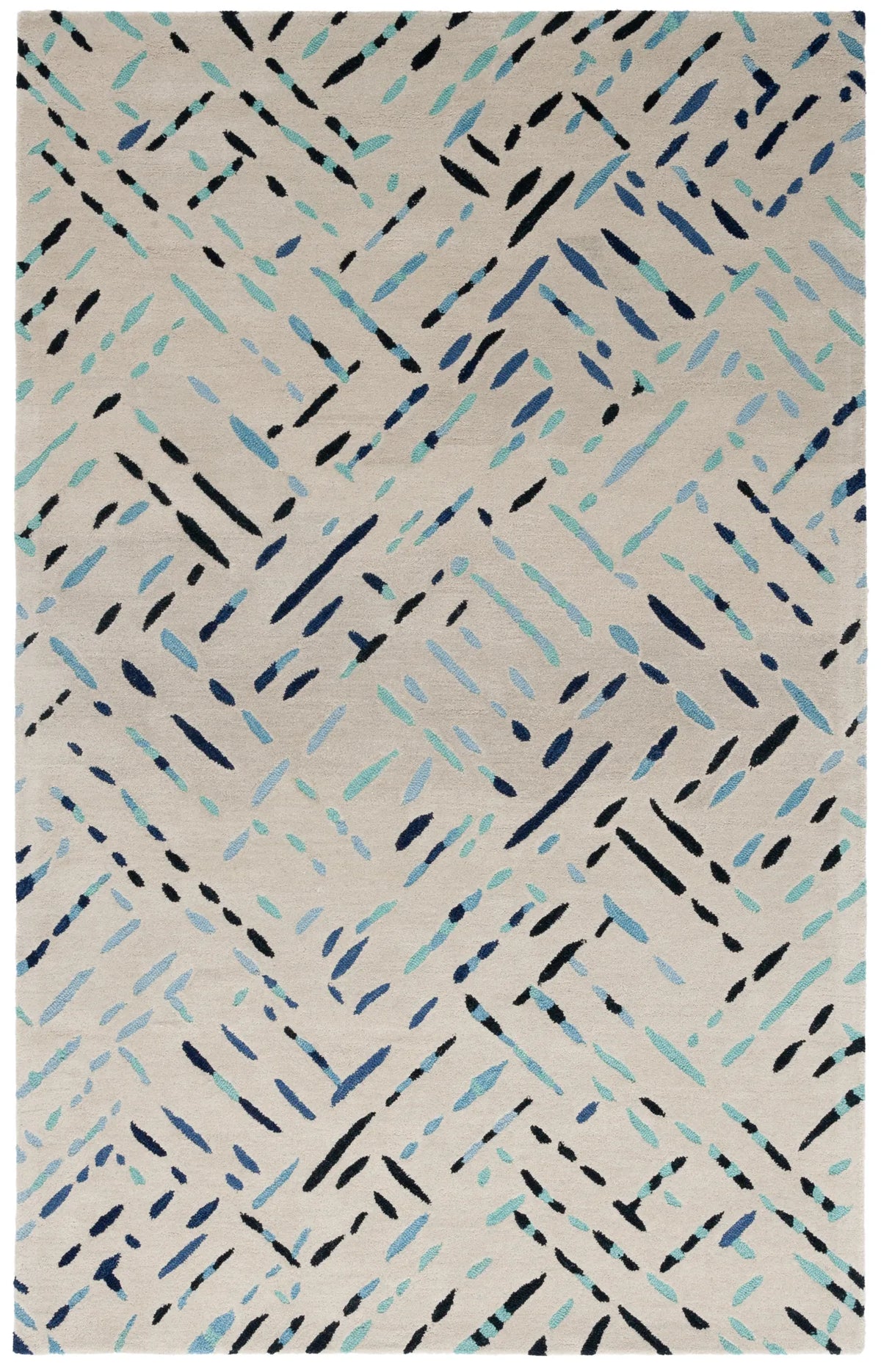 Safavieh Metro 4'-0" x 6'-0" Rug in Grey / Blue