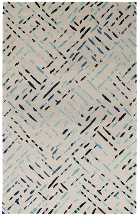Safavieh Metro 4'-0" x 6'-0" Rug in Grey / Blue