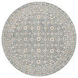 Safavieh Micro-Loop 5'-0" x 5'-0" Rug in Silver / Ivory
