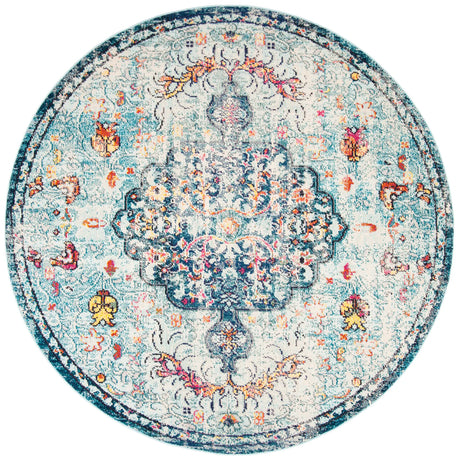 Safavieh Madison 10'-0" x 10'-0" Rug in Navy / Light Blue